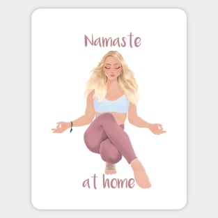 Namaste at home Sticker